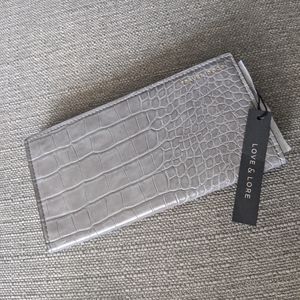 NWT - Faux Croc Travel Wallet
